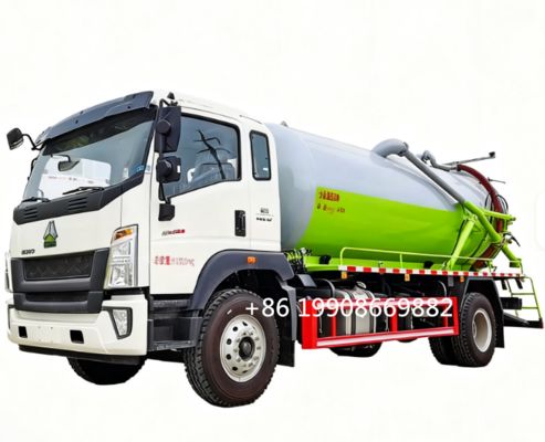 Dongfeng 4x2 Driver 8000L Sewage Suction Truck with Vacuum Pump for Sucking Waste Water Vacuum Sewer Tanker Suction Truck