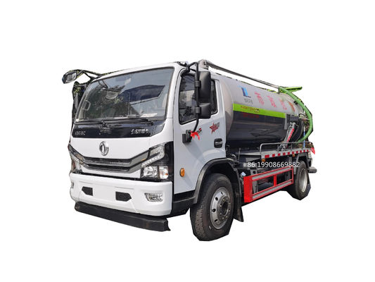 Dongfeng 4x2 Driver 8000L Sewage Suction Truck with Vacuum Pump for Sucking Waste Water Vacuum Sewer Tanker Suction Truck