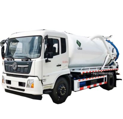 Dongfeng 4x2 Driver 8000L Sewage Suction Truck with Vacuum Pump for Sucking Waste Water Vacuum Sewer Tanker Suction Truck