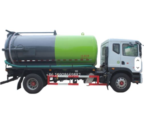 Camion d'aspiration d'eaux usées Dongfeng 4x2, conducteur 8000L, avec pompe à vide pour aspirer les eaux usées, camion-citerne de vidange à vide