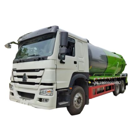 HOWO 6x4 Driver 10000L Sewage Suction Truck with Vacuum Pump for Sucking Waste Water Vacuum Sewer Tanker Suction Truck