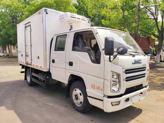 JMC Diesel Double Row Refrigerated Van Truck with EURO 5 Emission for Cold Chain Logistics (Fruits Vegetables & Live Fish)
